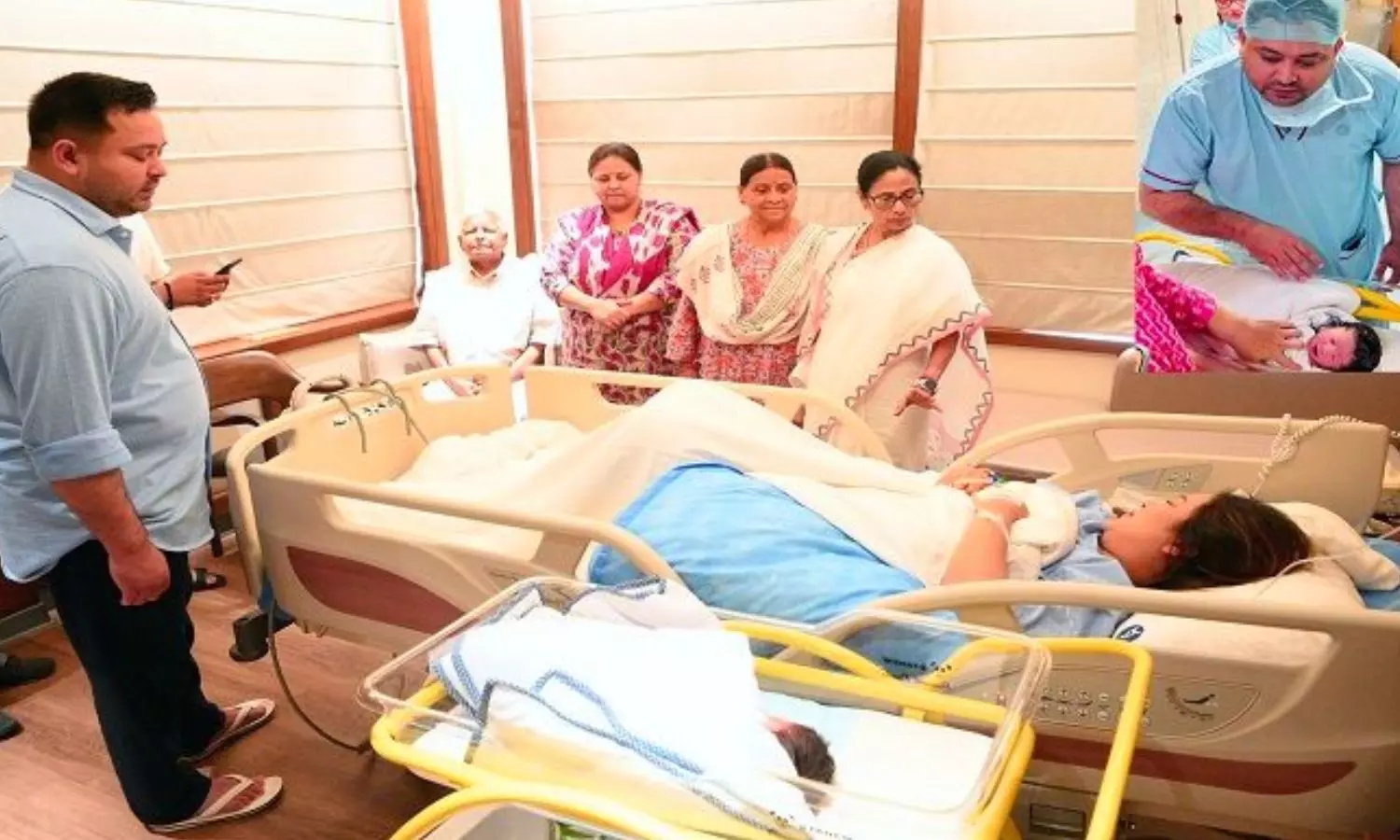 ஆண் குழந்தைக்கு தந்தை ஆன தேஜஸ்வி.. நேரில் சென்று வாழ்த்திய மம்தா பானர்ஜி! ஆண் குழந்தைக்கு தந்தை ஆன தேஜஸ்வி.. நேரில் சென்று வாழ்த்திய மம்தா பானர்ஜி!