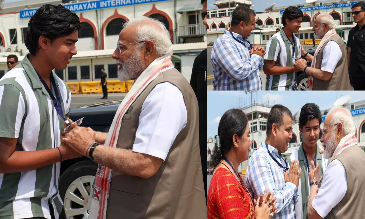 பீகார் சென்ற பிரதமரை குடும்பத்துடன் சந்தித்த வைபவ் சூர்யவன்ஷி