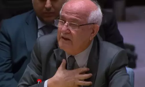 ஐ.நா. கூட்டத்தில் கதறி அழுத பாலஸ்தீனிய தூதர்: காரணம் இதுதான்