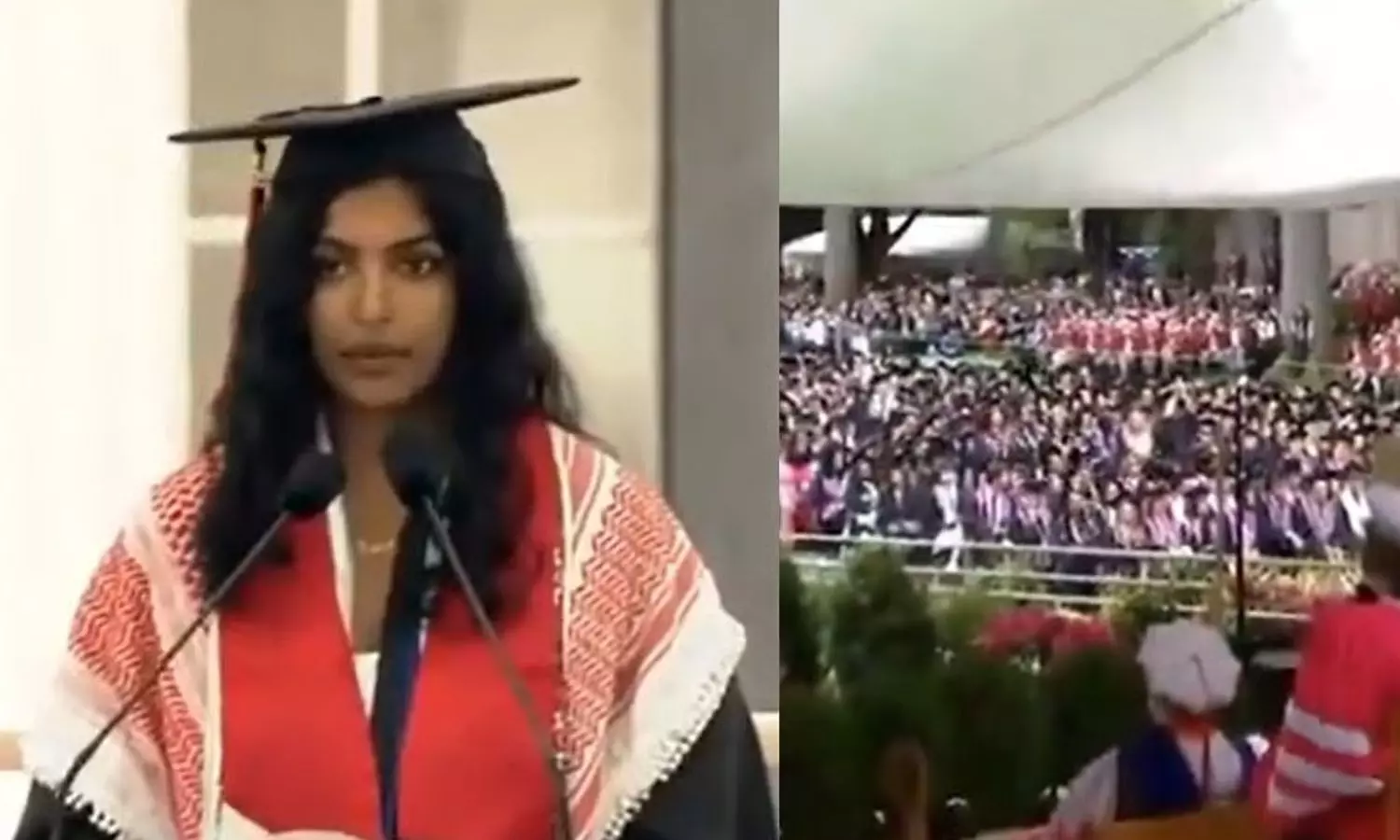 VIDEO: பட்டமளிப்பு விழாவில் காசாவுக்கு குரல் கொடுத்த இந்திய மாணவி.. தடை செய்த MIT பல்கலைக்கழகம் VIDEO: பட்டமளிப்பு விழாவில் காசாவுக்கு குரல் கொடுத்த இந்திய மாணவி.. தடை செய்த MIT பல்கலைக்கழகம்