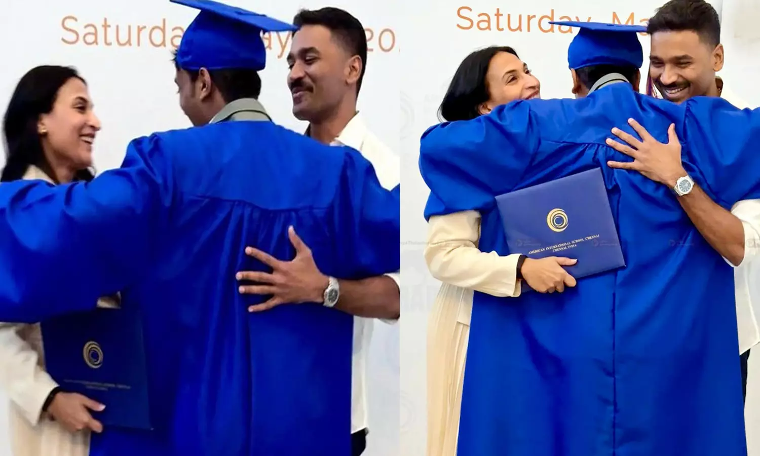 Proud Parents..! மகன் யாத்ராவின் பட்டமளிப்பு விழாவில் தனுஷ்- ஐஸ்வர்யா ரஜினிகாந்த்