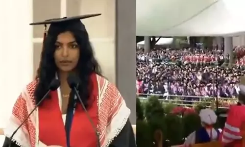 VIDEO: பட்டமளிப்பு விழாவில் காசாவுக்கு குரல் கொடுத்த இந்திய மாணவி.. தடை செய்த MIT பல்கலைக்கழகம்
