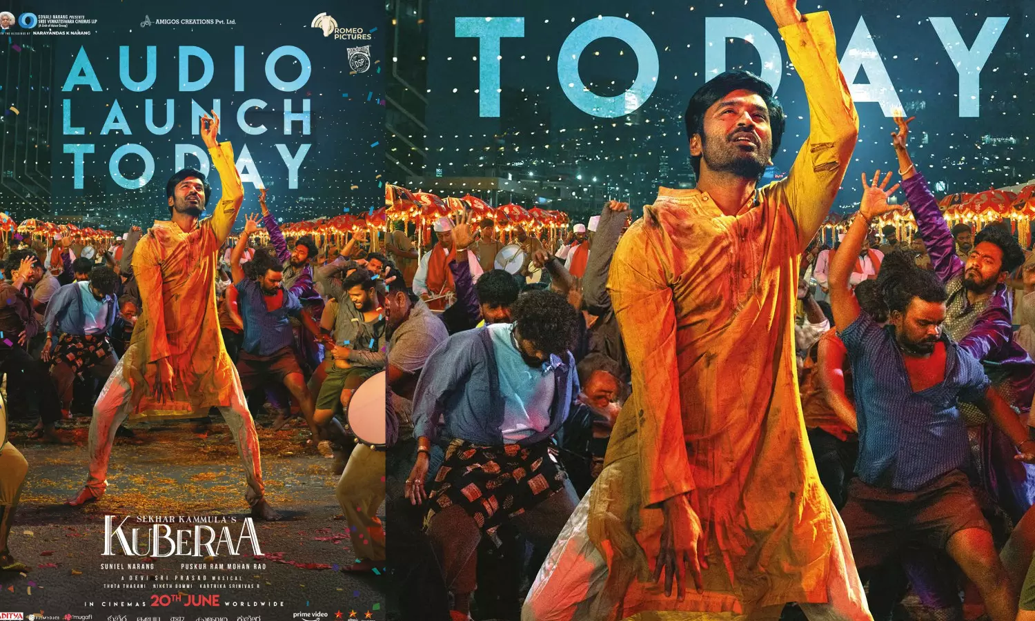 இன்று மாலை நடைபெறும் குபேரா படத்தின் இசை வெளியீட்டு விழா