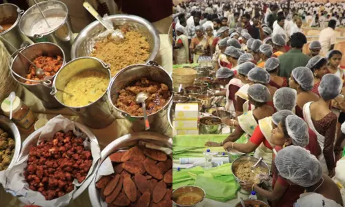 தி.மு.க. பொதுக்குழுவில் பங்கேற்றவர்களுக்கு 48 வகையான சைவ-அசைவ உணவுகள்