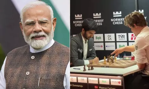 கார்ல்சனை வீழ்த்திய குகேஷ்- பிரதமர் மோடி வாழ்த்து