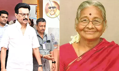 தாயம்மாள் அறவாணனுக்கு செம்மொழி தமிழ் விருது - முதலமைச்சர் மு.க.ஸ்டாலின் வழங்கினார்