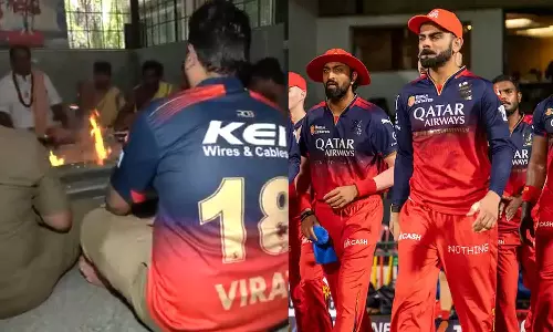 ஆர்சிபி கோப்பையை வெல்ல யாகம் நடத்திய ரசிகர்கள்- வைரலாகும் வீடியோ