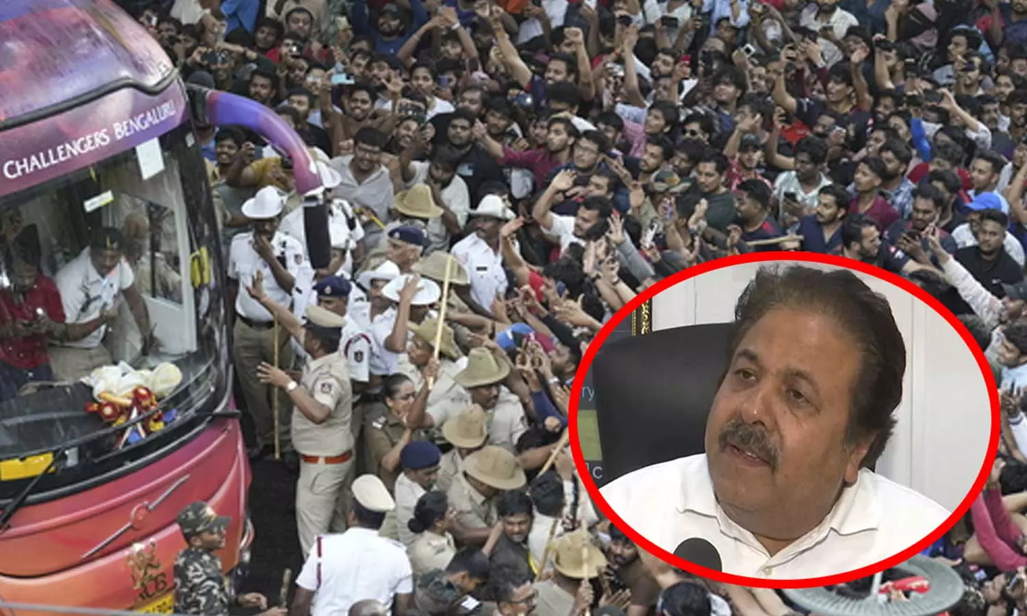பெங்களூரு கூட்ட நெரிசலை வைத்து அரசியல் செய்ய வேண்டாம் - BCCI துணை தலைவர் பெங்களூரு கூட்ட நெரிசலை வைத்து அரசியல் செய்ய வேண்டாம் - BCCI துணை தலைவர்