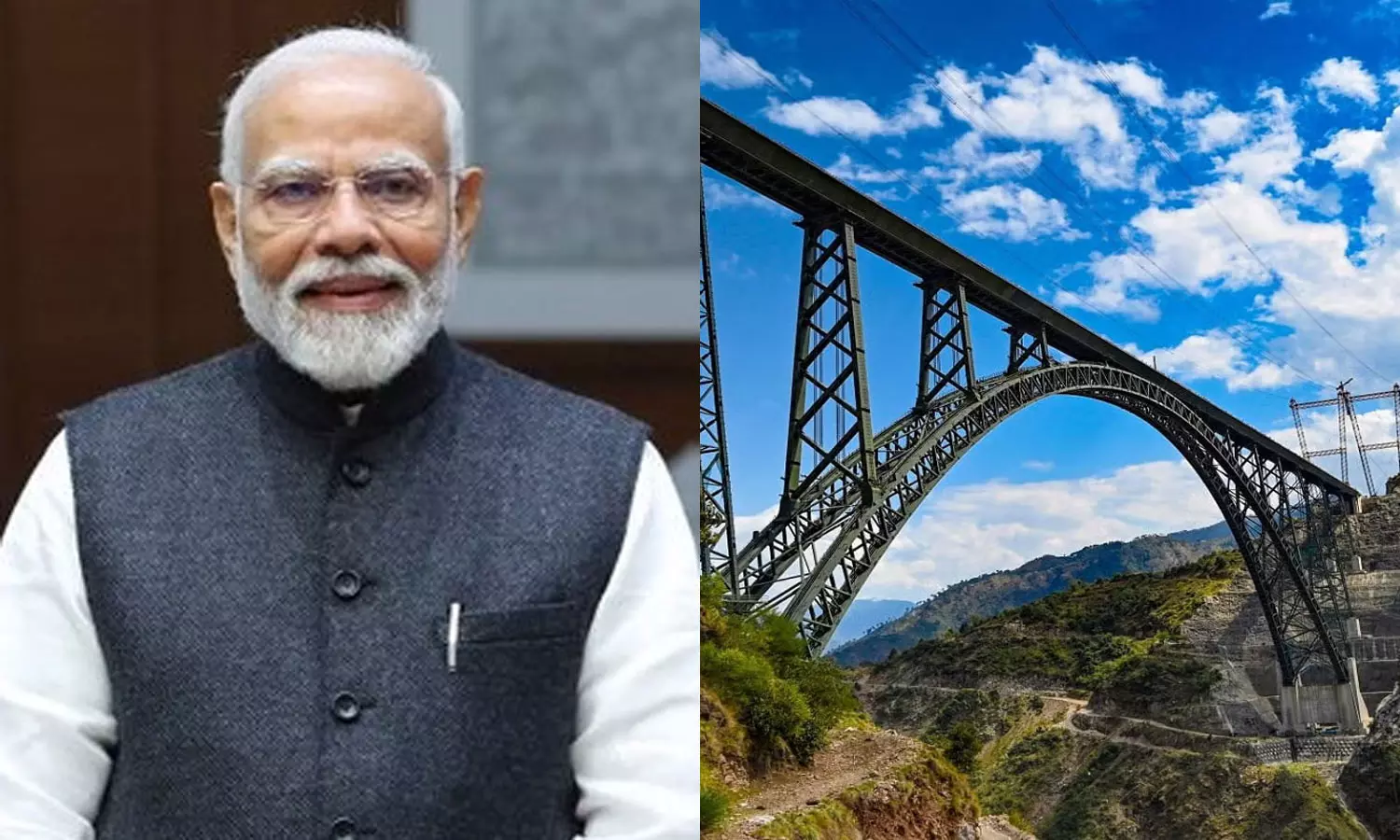 பிரதமர் மோடி நாளை காஷ்மீர் பயணம் - உலகின் உயரமான ரெயில்வே பாலத்தை திறந்து வைக்கிறார்