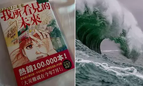 ஜூலையில் சுனாமி தாக்கும் - பாபா வங்கா கணிப்பால் பயணங்களை ரத்து செய்யும் பொதுமக்கள் : வைரலாகும் ஓவியம்