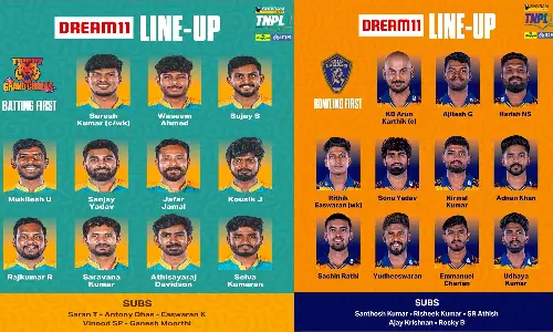 டிஎன்பிஎல் 2025: திருச்சிக்கு எதிராக நெல்லை ராயல் கிங்ஸ் பந்து வீச்சு தேர்வு