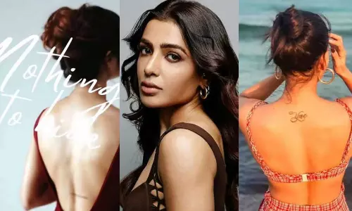 VIDEO: மறைக்க எதுவுமில்லை.. சமந்தா முதுகில் குத்திய டாட்டூ மாயம் - பின்னணியில் முன்னாள் கணவர்!