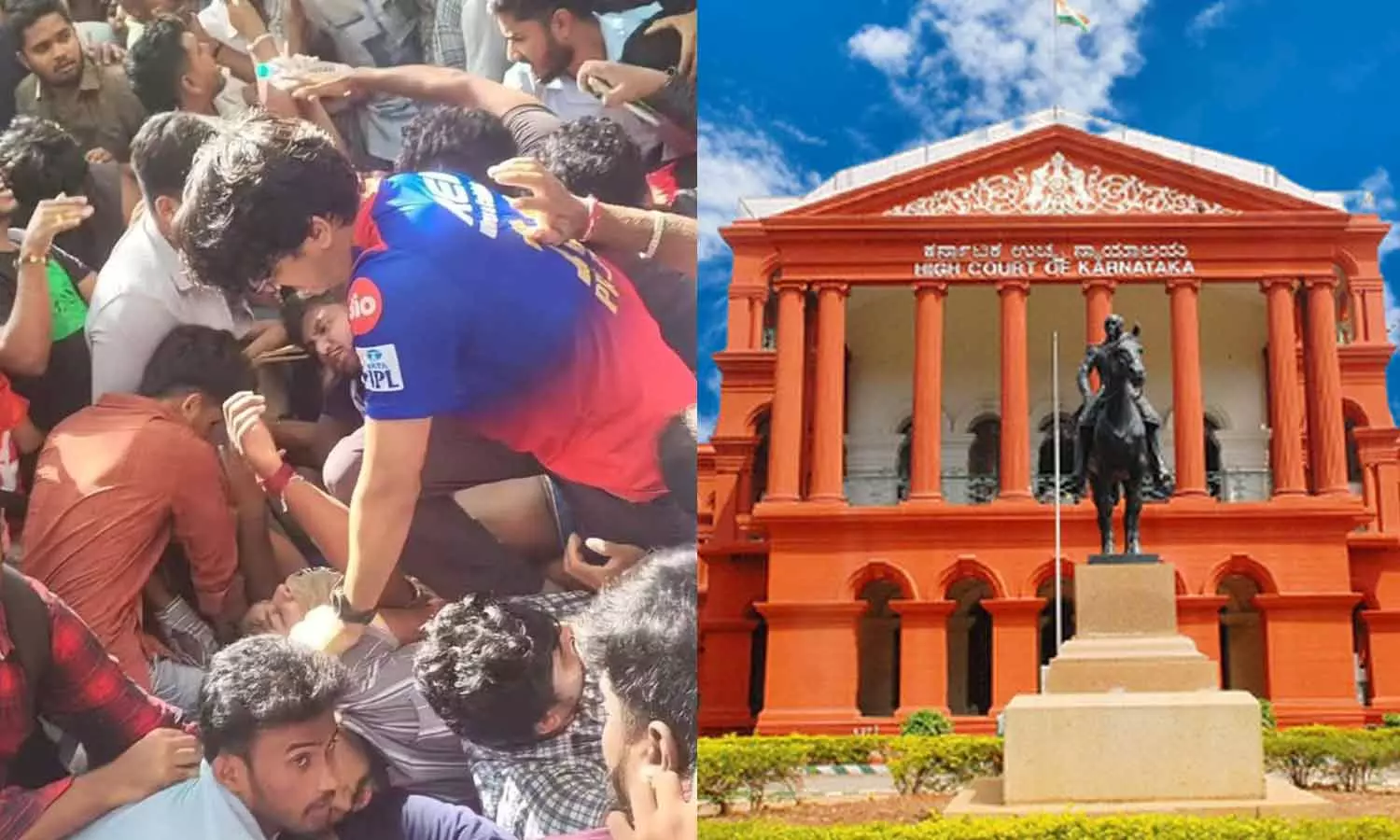 ஆர்சிபி வெற்றி கொண்டாட்டத்தில் 11 பேர் பலி- புதிதாக கைது நடவடிக்கைக்கு உயர்நீதிமன்றம் தடை ஆர்சிபி வெற்றி கொண்டாட்டத்தில் 11 பேர் பலி- புதிதாக கைது நடவடிக்கைக்கு உயர்நீதிமன்றம் தடை