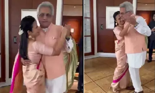 புதுமண தம்பதிகளான மஹுவா மொய்த்ரா - பினாகி மிஸ்ரா ஜோடி நடனமாடிய வீடியோ இணையத்தில் வைரல்