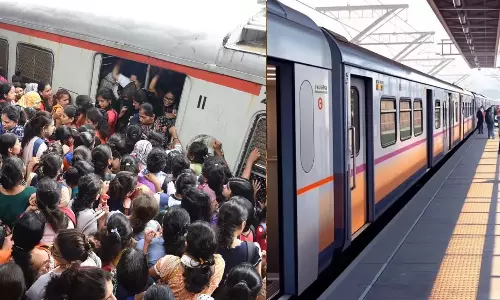 மும்பை விபத்து எதிரொலி- புறநகர் ரெயில் பெட்டிகளில் தானியங்கி கதவுகளை பொருத்த முடிவு