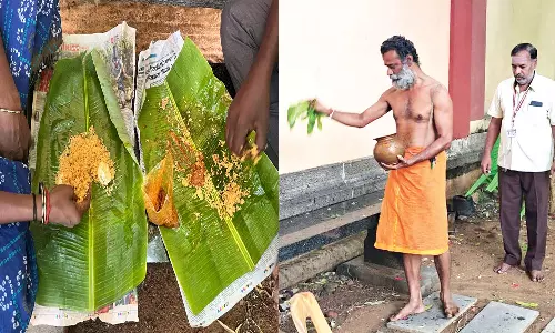 அசைவ உணவு  சாப்பிட்ட தம்பதி - திருவண்ணாமலை கோவிலில் பரிகார பூஜை