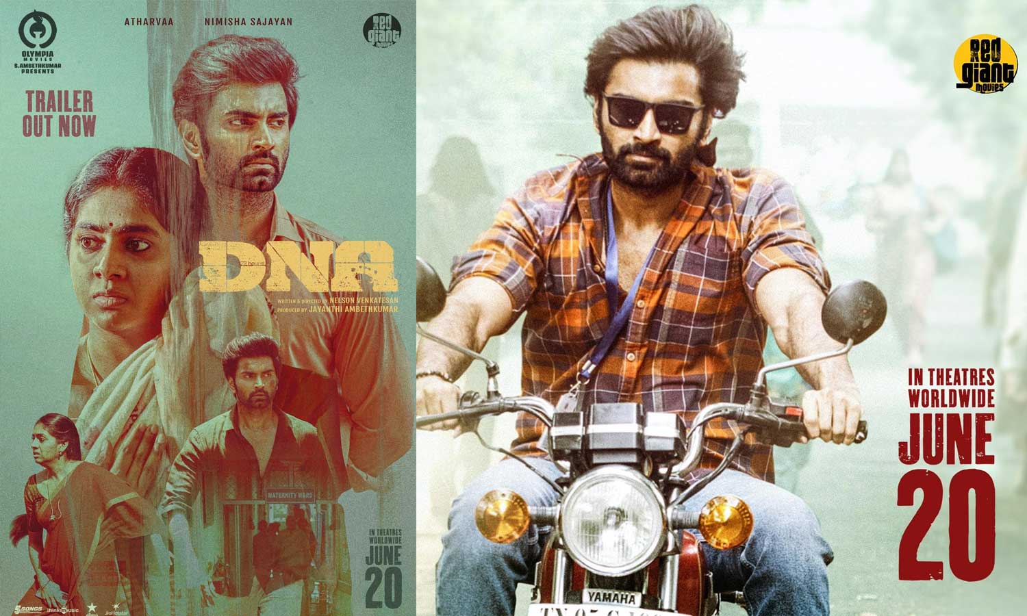 அதர்வா நடித்த DNA படத்தின் டிரெய்லர் வெளியானது