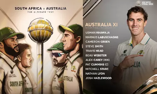 உலக டெஸ்ட் சாம்பியன்ஷிப் இறுதிப்போட்டி: ஆஸ்திரேலியா பிளேயிங் லெவன் அறிவிப்பு