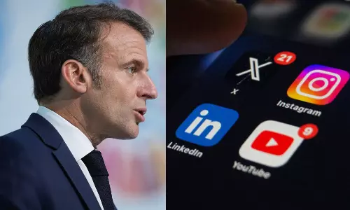 பிரான்ஸில் சிறுவர்கள் சமூக வலைத்தளங்களை பயன்படுத்த தடை - அதிபர் மேக்ரான் அறிவிப்பு