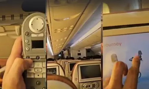 விமானத்தில் வழக்கத்திற்கு மாறான சூழல்- குஜராத்திற்கு பயணித்த நபர் பகிர்ந்த வீடியோ வைரல்