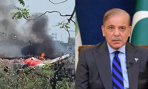 அகமதாபாத் விமான விபத்து: உயிரிழந்தவர்களின் குடும்பத்தினருக்கு பாகிஸ்தான் பிரதமர் இரங்கல்