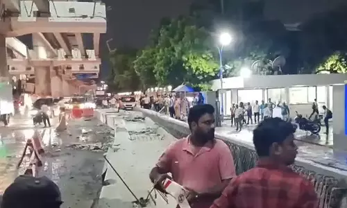 போரூர் அருகே சோகம்: மெட்ரோ ரெயில் கட்டுமான விபத்தில் ஒருவர் பலி