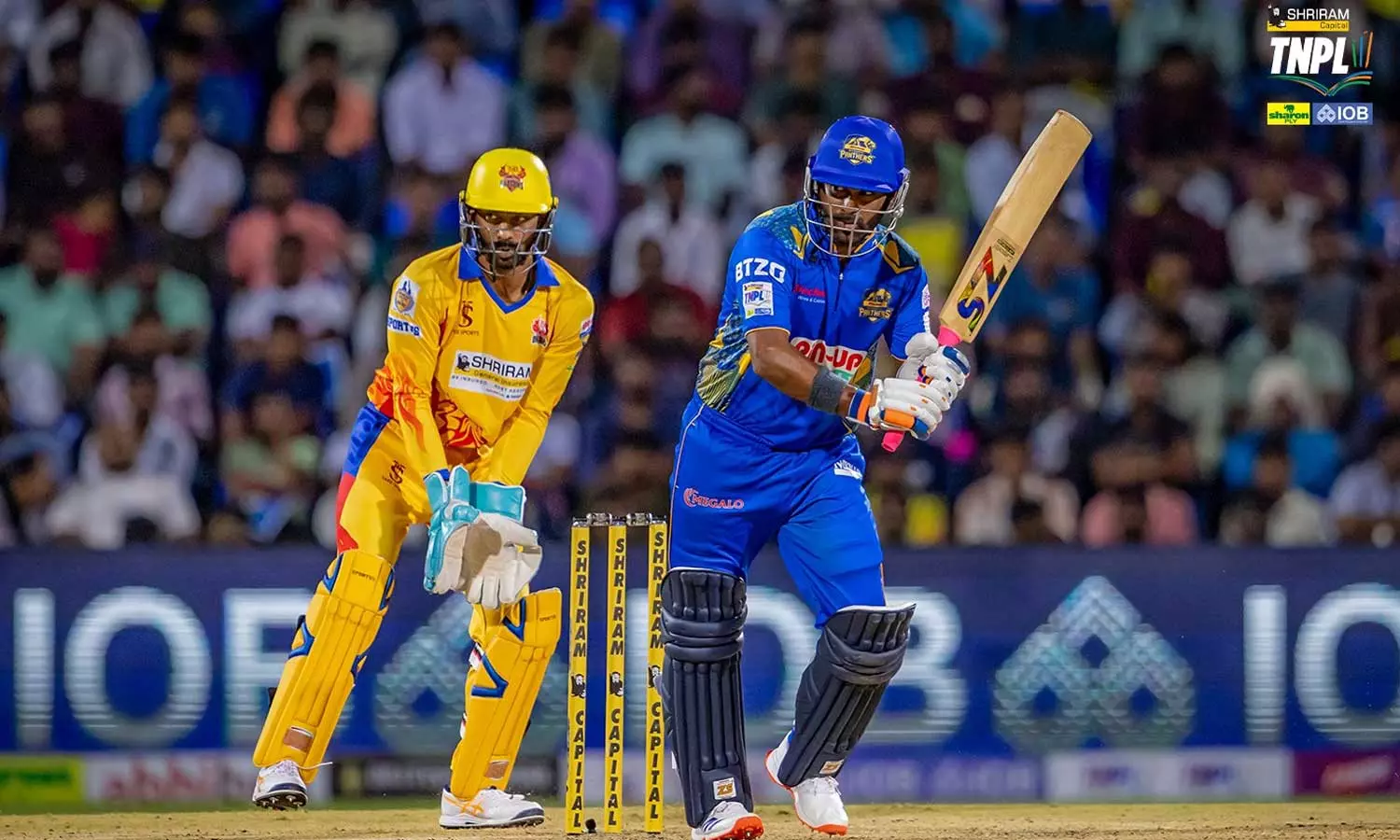 டிஎன்பிஎல் 2025: திண்டுக்கல் டிராகன்ஸ்க்கு 151 ரன்கள் வெற்றி இலக்காக நிர்ணயித்துள்ளது மதுரை பாந்தர்ஸ் டிஎன்பிஎல் 2025: திண்டுக்கல் டிராகன்ஸ்க்கு 151 ரன்கள் வெற்றி இலக்காக நிர்ணயித்துள்ளது மதுரை பாந்தர்ஸ்