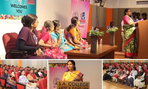 எஸ்.ஏ. கலை மற்றும் அறிவியல் கல்லூரியில் மகளிர் நல விழிப்புணர்வுக் கருத்தரங்கம்...