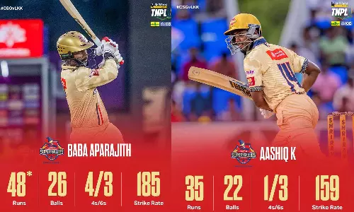 டிஎன்பிஎல் 2025: கோவை அணியை 8 விக்கெட் வித்தியாசத்தில் எளிதாக வீழத்தியது சேப்பாக் சூப்பர் கில்லீஸ்