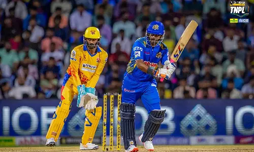 டிஎன்பிஎல் 2025: திண்டுக்கல் டிராகன்ஸ்க்கு 151 ரன்கள் வெற்றி இலக்காக நிர்ணயித்துள்ளது மதுரை பாந்தர்ஸ்