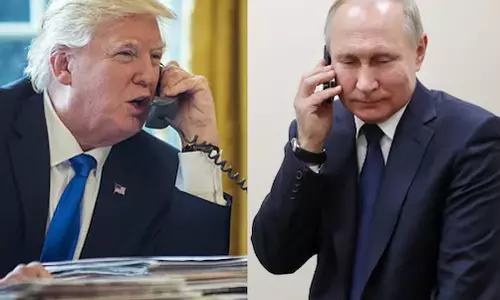 போர் பதற்றம் தொடர்பாக அதிபர் டிரம்ப் மற்றும் புதின் தொலைபேசியில் பேச்சு