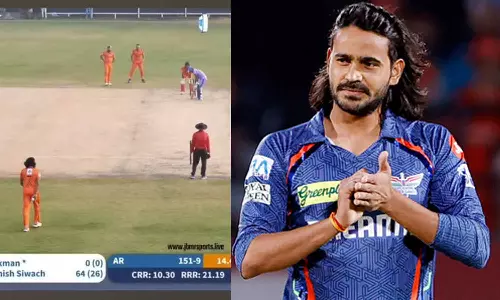 வீடியோ: ஒரே ஓவரில் தொடர்ச்சியாக 5 விக்கெட் வீழ்த்தி மாஸ் காட்டிய திக்வேஷ் ரதி