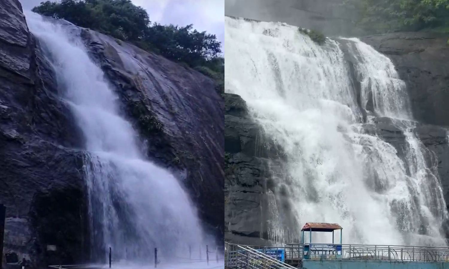 குற்றால அருவிகளில் வெள்ளப்பெருக்கு - சுற்றுலா பயணிகள் குளிக்க தடை