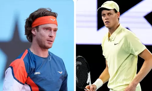 ஹாலே ஓபன் டென்னிஸ்: சின்னர், ரூப்லெவ் முதல் சுற்றில் வெற்றி