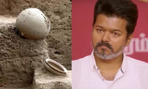 கீழடி ஆய்வறிக்கை- பா.ஜ.க அரசுக்கு த.வெ.க., கண்டனம்