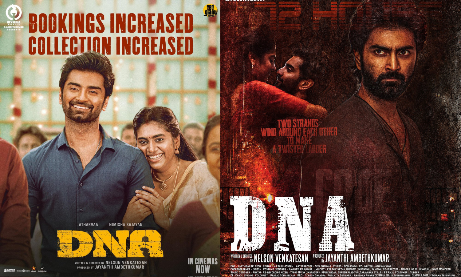 DNA படத்தின் மூலம் அதிரடி கம்பேக் கொடுத்த அதர்வா!