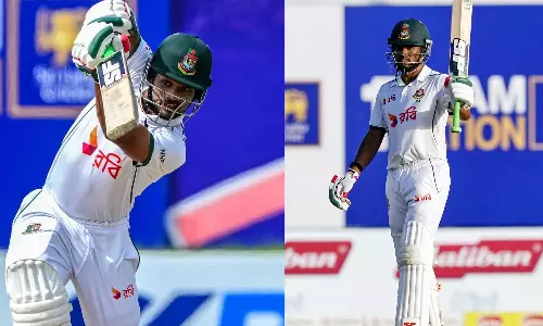 இலங்கைக்கு எதிரான டெஸ்ட்: இரண்டு இன்னிங்சிலும் சதம் விளாசிய வங்கதேச கேப்டன் ஷான்டோ