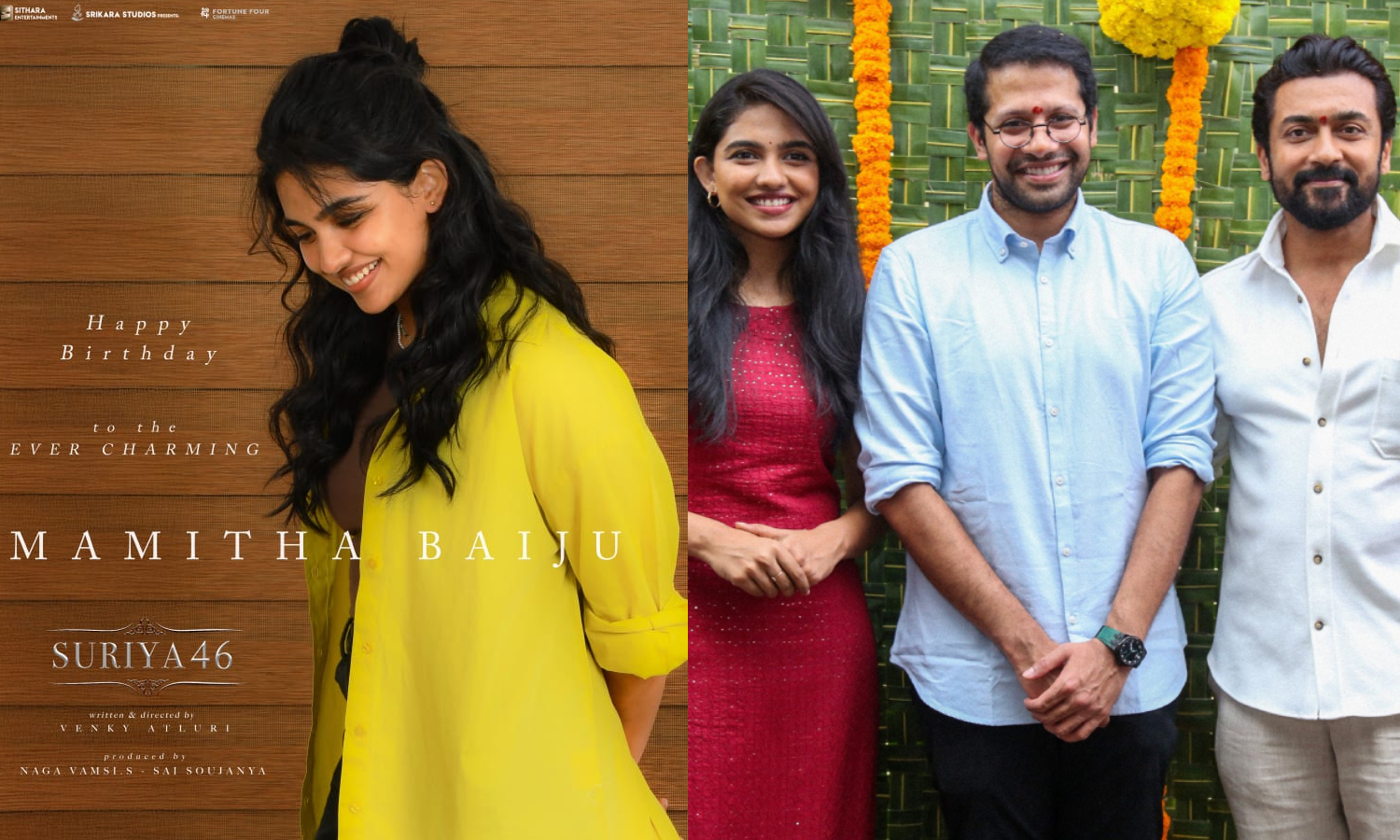 சூர்யா 46 - மமிதா பைஜுவின் பிறந்தநாள் ஸ்பெஷல் போஸ்டர்