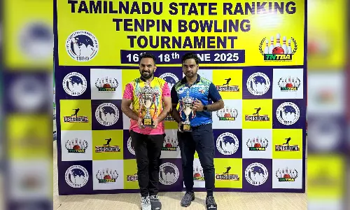 2வது தமிழ்நாடு மாநில தரவரிசை டென்பின் பவுலிங் போட்டி.. சாம்பியன் பட்டம் வென்றார் மஹிபால் சிங்