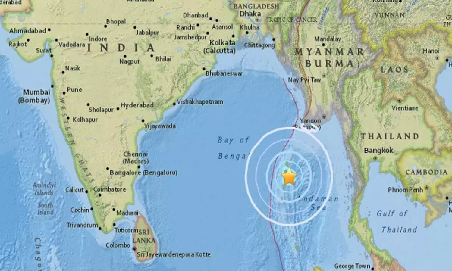 அந்தமானில் நிலநடுக்கம் - ரிக்டர் அளவில் 4.2 ஆக பதிவு