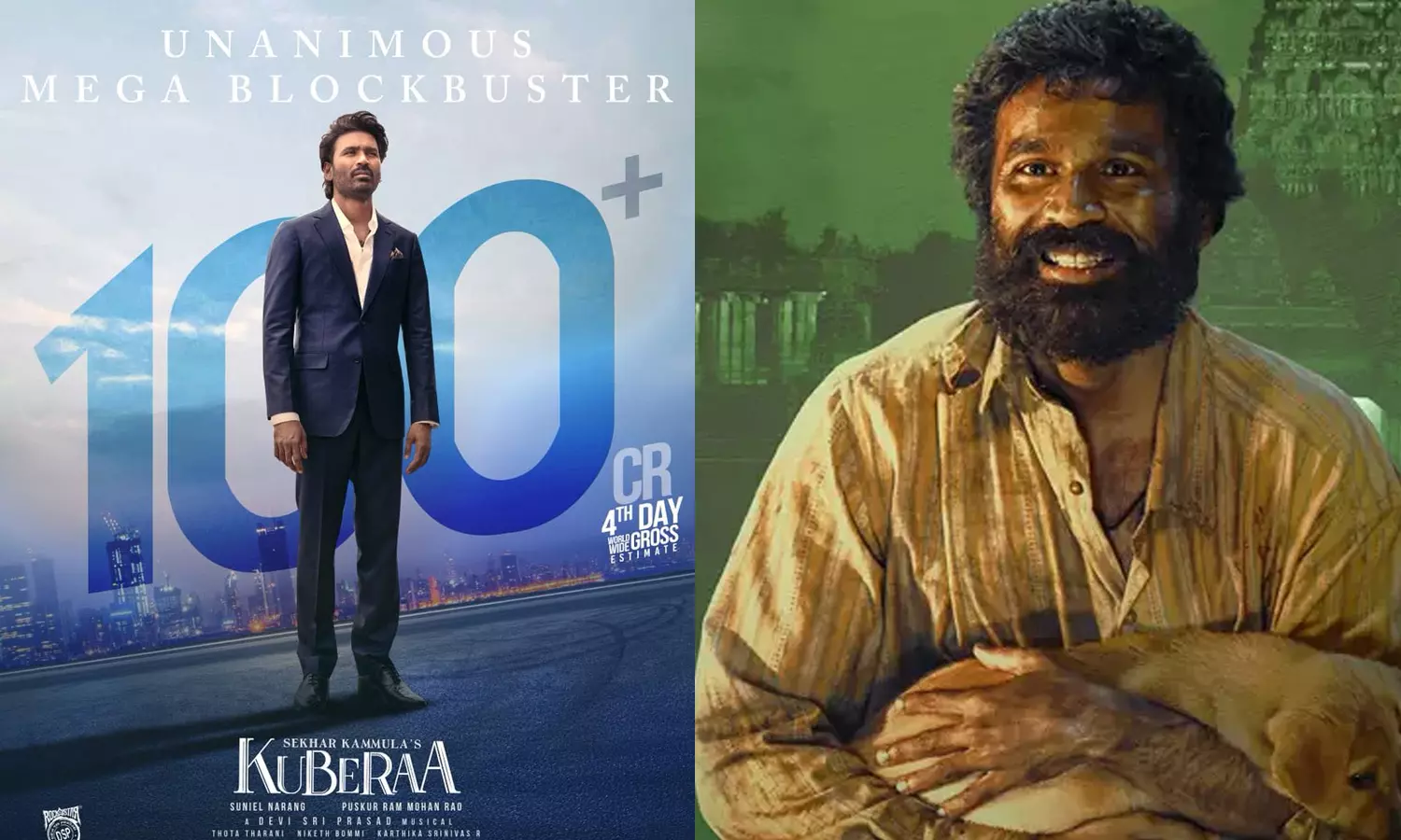 வசூல் வேட்டை..! 4 நாளில் ரூ.100 கோடியை அள்ளிய குபேரா