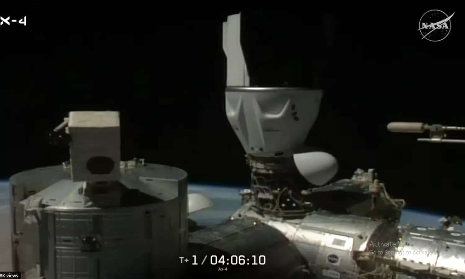 சர்வதேச விண்வெளி நிலையத்துடன் வெற்றிகரமாக இணைந்த டிராகன்