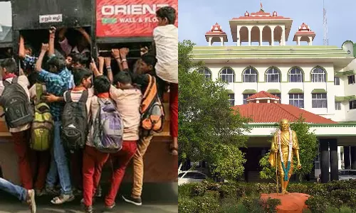 பேருந்து படிக்கட்டுகளில் பயணிக்கும் மாணவர்கள் மீது வழக்கு - ஐகோர்ட் எச்சரிக்கை