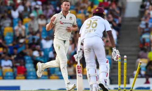 ஹேசில்வுட் அபாரம்: வெஸ்ட் இண்டீசுக்கு எதிரான முதல் டெஸ்டில் ஆஸ்திரேலியா வெற்றி