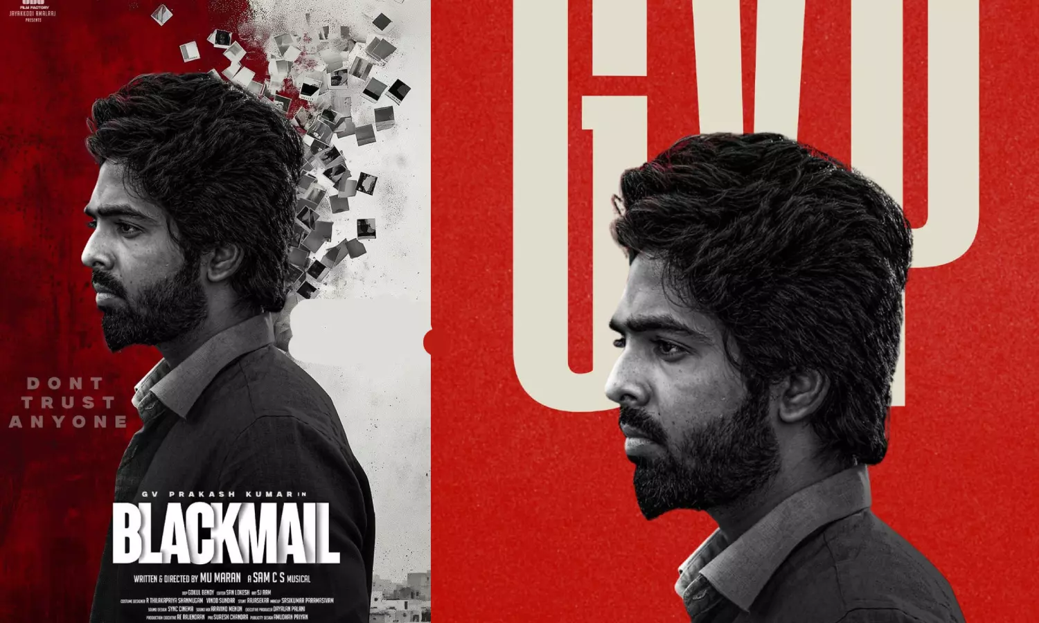 ஜி.வி. பிரகாஷ் நடித்த Blackmail படத்தின் ரிலீஸ் தேதி அறிவிப்பு
