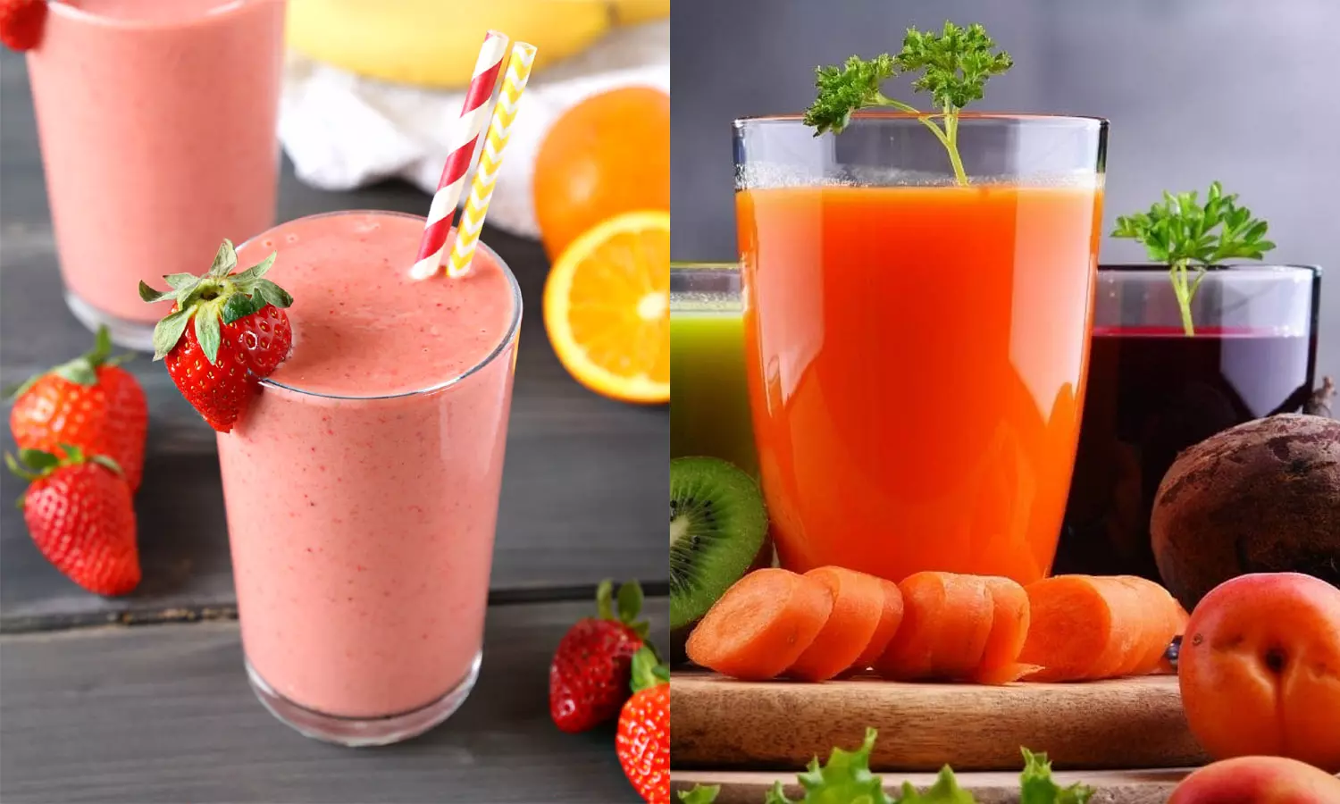 ஸ்மூத்தி... ஜூஸ்... எதை பருகுவது ஆரோக்கியமானது? ஸ்மூத்தி... ஜூஸ்... எதை பருகுவது ஆரோக்கியமானது?