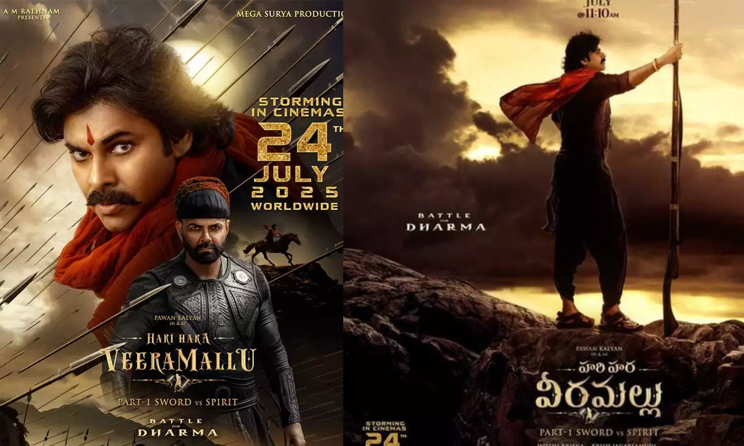 பவன் கல்யாணின் ஹரி ஹர வீரமல்லு படத்தின் டிரெய்லர் ரிலீஸ் அறிவிப்பு!