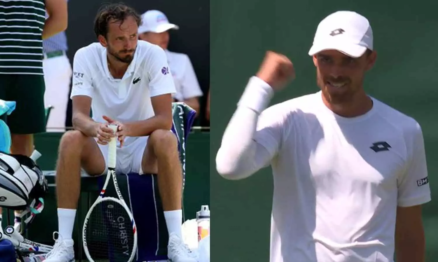 விமிள்டன் டென்னிஸ்: முதல் சுற்றில் மெத்வதேவுக்கு அதிர்ச்சி கொடுத்த பிரெஞ்சு வீரர்