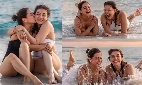 மாலத்தீவில் தங்கையுடன் பிறந்தநாள் கொண்டாடிய காஜல் - வைரல் பிக்ஸ்