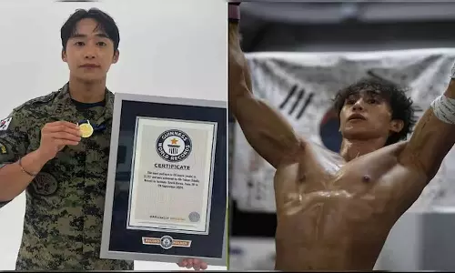 வீடியோ: Pull-Ups மூலம் கின்னஸ் சாதனை படைத்த தென் கொரியா ராணுவ அதிகாரி